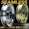 2 Pack Solid Steel Billet Idler Pulley w/Bigger Replaceable Bearing