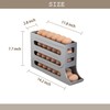 FYUEROPA 28 Egg Holder for Fridge, Auto Rolling Egg Tray,