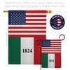 Americana Home & Garden US Alamo Garden House Flag Set