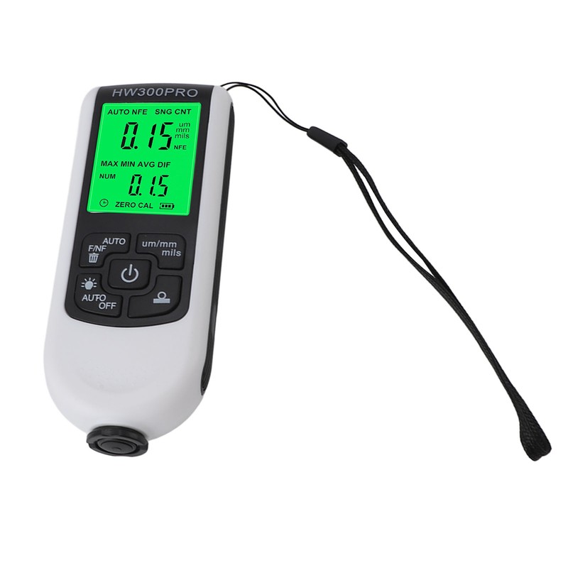 Paint Mil Thickness Gauge High Accuracy HD Backlit Display Anti