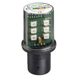 SCHNEIDER ELECTRIC 24-Volt AC DL1BDB6 Blue LED BA15D 24VAC/DC, Black