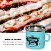PGYARD Mini Bacon Grease Container With Strainer - 15OZ Enamel