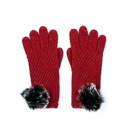 Alice Hannah Women's Alina Gloves, Red, One Size