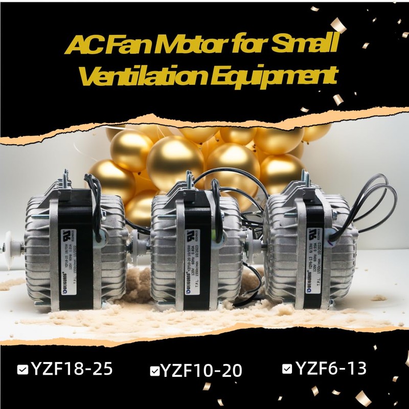 Condenser Fan AC Motor YZF10-20,Input Power 55W Output Power 10W
