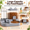 2-in-1 Gravity Pet Feeder and Water Dispenser Bowl for Cats