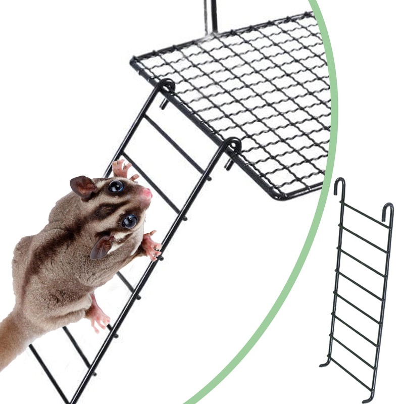 4 Pcs Sugar Glider Supplies Cage Accessories, Hamster Stainless Steel