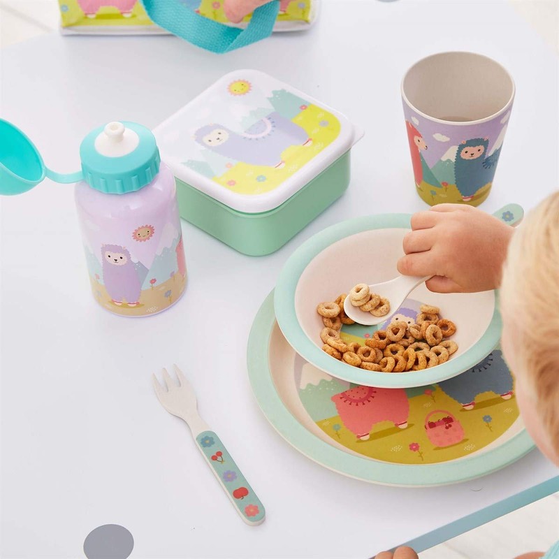 Little Llama Cute Pastel Lunch Box Kids Childrens Baby Storage