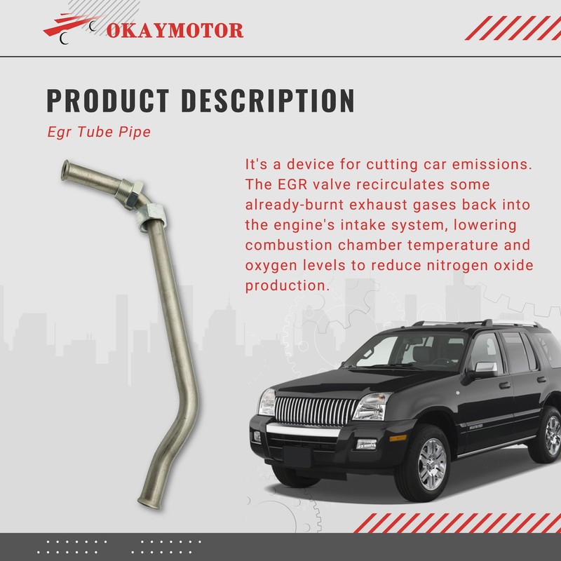 OKAY MOTOR 598-143 EGR Tube Pipe for 2004-2010 Ford Explorer