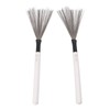 Drum Brush Steel Wire Maple Wooden Handle Percussion Tool Instrument