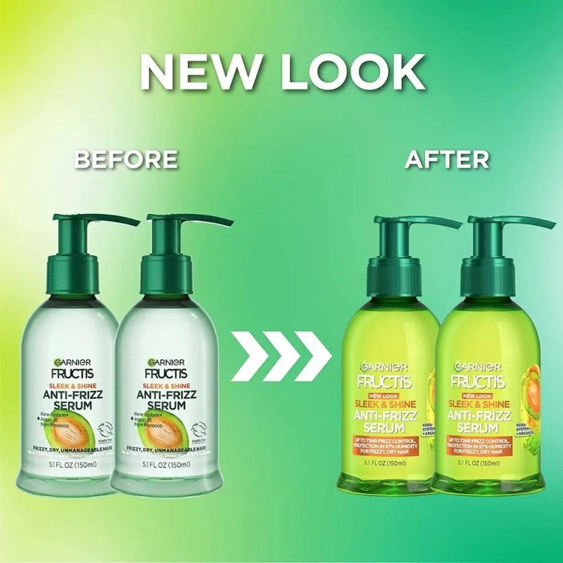 Sérum Anti Frizz Garnier Fructis Sleek & Shine, Frizzy 2pack