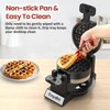 Cnydltt Double Waffle Maker, 1400W Rotating Belgian Waffle Iron with