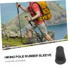 WHAMVOX 50pcs Rubber Tips for Trekking Poles Shock-Absorbing Wear-Resistant Covers