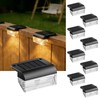 Srtyuo Solar Fence Lights Outdoor 8 Pack - Deck Lights