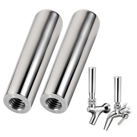 WELLBOM Beer Tap Handle, 304 Stainless Steel Keg Tap Handle for Beer Faucet