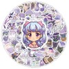 100PCS Lavender Sticker, Small Sized Cute Purple Floral Stickers Packs