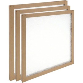 HVAC Premium 12x25x1 MERV 2 Non Pleated Air Filter for AC and Furnace, Replacement Filters (Actual Size 11.75 x 24.75) - 3 Pack