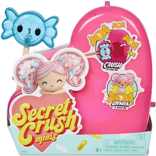 MGA Entertainment Secret Crush Minis Series 2 – Crush to UNbox Sweet-Themed Mini Doll