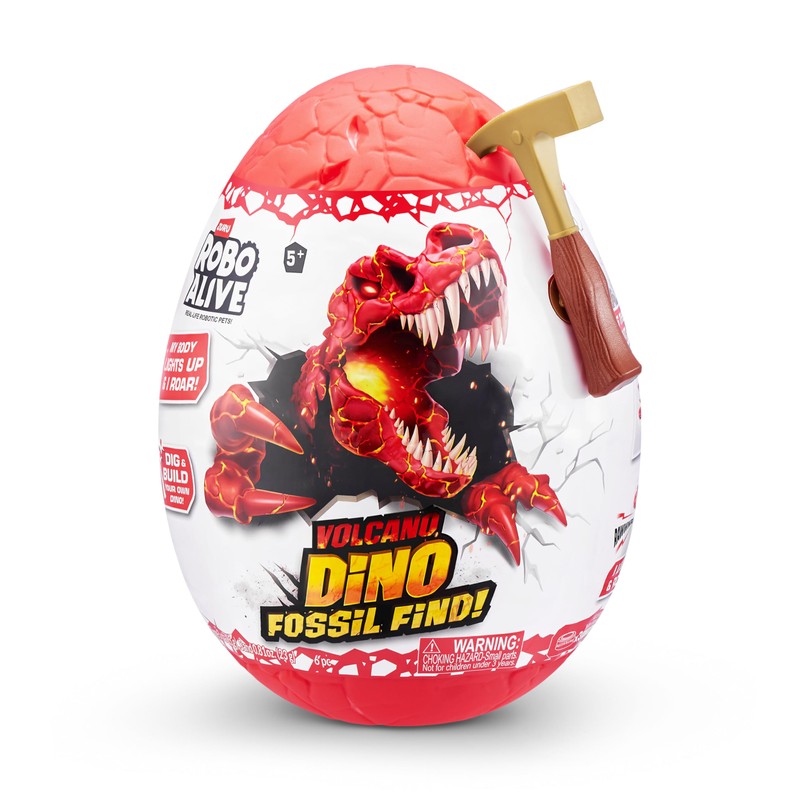 ROBO ALIVE-Dino Fossil FIND-Series 2 Surprise Egg Volcano Stegosaurus