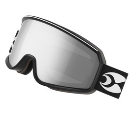 suoso Ski Goggles For Men Womens,100% UV400 Protection OTG Helmet Compatible-Jet Black