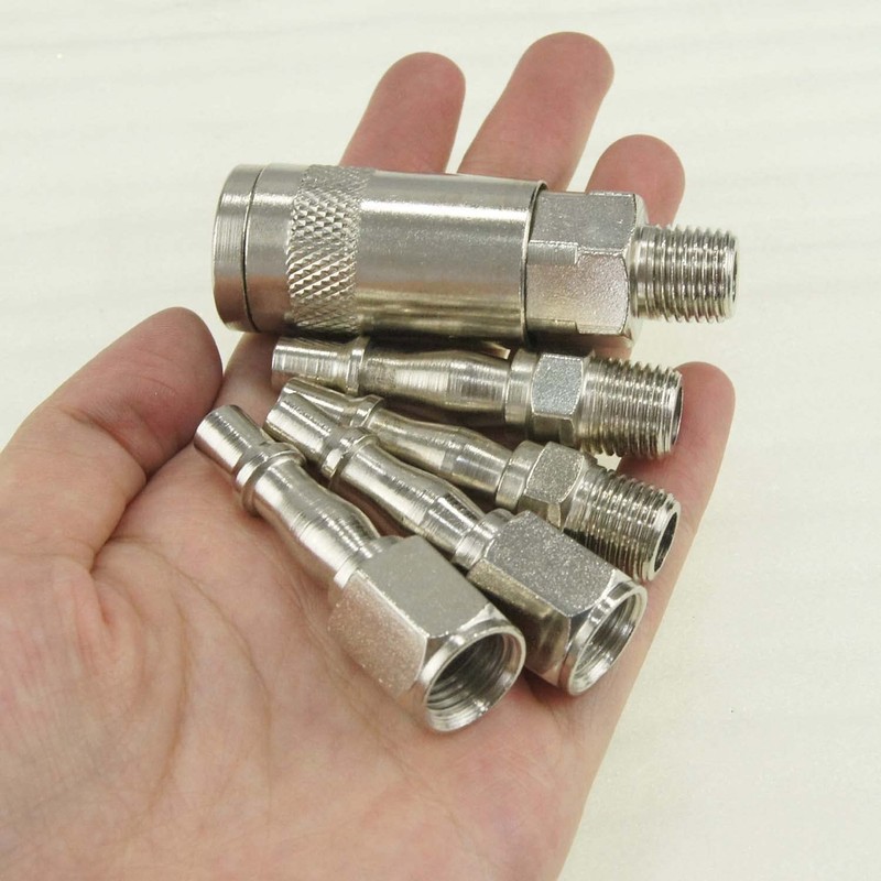 ORAZIO 5PCs 1/4" BSP Air Line Compressor Hose Quick Coupler