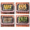 Charcoal Grill Single Use Compact Detachable Stainless Steel Portable Barbecue