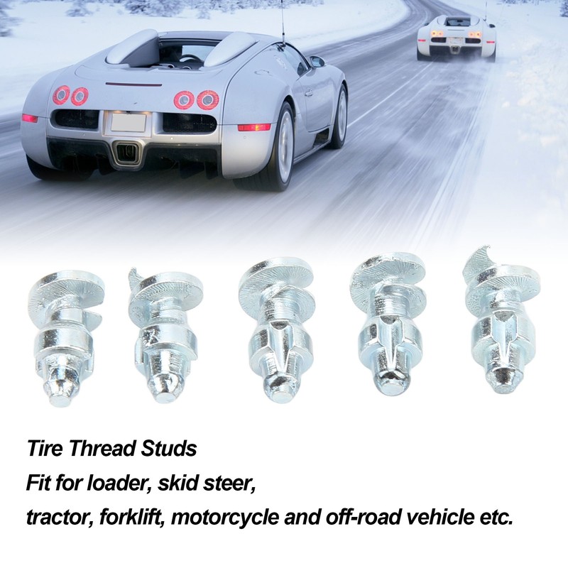 50PCs Tire Thread Studs Tungsten Steel Screw for Loader Skid