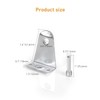 2" Metal Hold Down Brackets with Pins, Blind Brackets Bottom