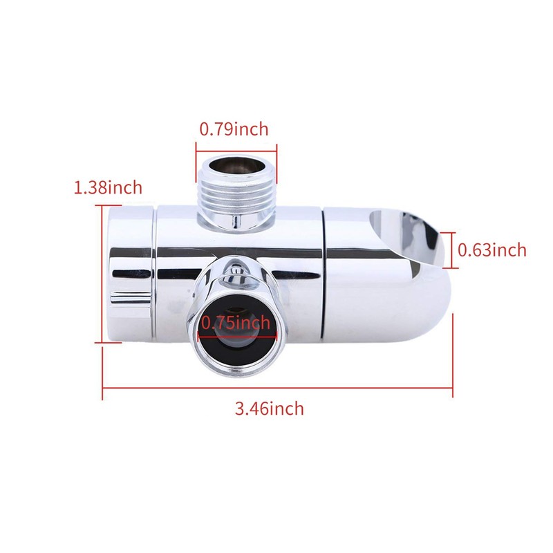 3-Way Shower Diverter Valve, 3-Way Shower Diverter Valve Mount G1/2