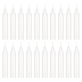 Mega Candles 20 pcs Unscented White Exquisite Mini Taper Candle, 4 Inch Tall x 3/4 Inch Diameter, Supreme Chimes, Enchantment, Rituals, Casting Spells, Witchcraft, Wiccan, Metaphysical