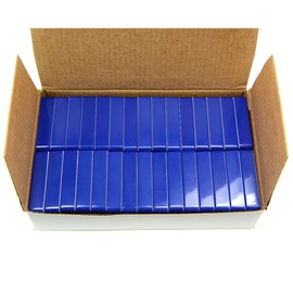 CMS Magnetics - (30-Pack Dominos Blue) Super Strong Colorful Ceramic Magnets for Dry Erase Whiteboards, Bulletins, Refrigerator, Office, Kitchen, School, Classroom