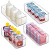 Heyuzb 4 PACK Freezer Organizer Bins Clear Stackable Storage Bins