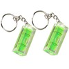 2Pcs Keychain Bubble Spirit Levels - Mini Square Bubble Levels