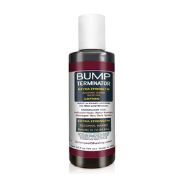 BUMP Terminator EXTRA STRENGTH, Fast Acting, Alcohol BASED, Water Free Anti Razor Bumps, Ingrown Hair, Skin Treatment for Face, Neck, Bikini Area & Legs, Unisex Lotion, 5.4 fl oz