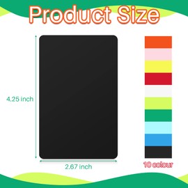 Zomiboo Tall Trading Card Dividers, Trading Card Page Dividers for Games Sports Baseball Card, 10 Colors Plastic Card Dividers, 2.7 x Multicolor