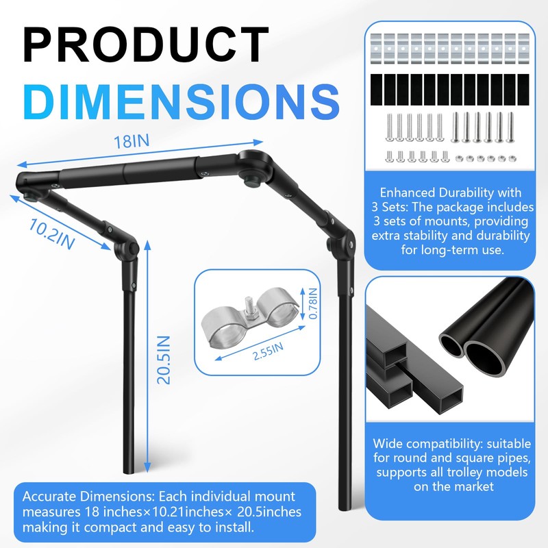 3rd Gen Wagon Push Handle Attachment - Durable & Adjustable