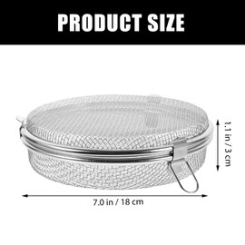 DOITOOL Baby Dishwasher Silverware Basket Replacement Stainless Steel Dishwasher Basket Cutlery Storage Basket Kitchen Drain Basket, 7.1X7.1X1.18inch
