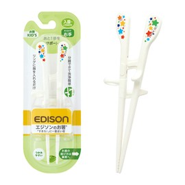 EDISONmama 4544742900465 Edison Chopsticks, Kids, Right Hand, Kindergarten to Lower Elementary School, White, Elementary School