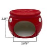ACK Red Polka Dots Scouring Brillo Pad Holder, Ceramic Hand