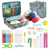 JOZEA 58pcs Crochet Kits, Including 9 Pieces of Crochet Hooks,