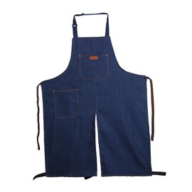 Milageto Pottery Split Leg Apron Portable Sweat Absorbing, Lightweight Fashion Hanging Neck Mens Womens for Chef, Art Working, Garden