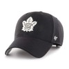 Toronto Maple Leafs Black/White MVP Adjustable Hat - Size One Size