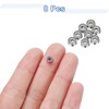 sourcing map 8Pcs MR62ZZ Small Bearing, 2mm ID 6mm OD