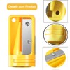 Zimmermann sharpener, pack of 4, handheld single-hole sharpener for flat