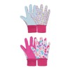 AIGEVTURE 2 Pairs Kids Gardening Gloves for Age 5-8, Children