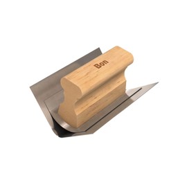 Bon Inside Corner Tool Stainless Steel 1/4 Inch with Wood Handle