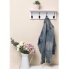 SANY DAYO HOME Wall Mounted Pine Wood Coat Rack with