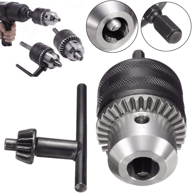 BlueNatHxRPR 1/2"(13mm) Drill Chuck with 1/4" Quick Change Hex Drive