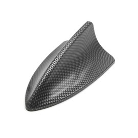 uxcell Carbon Fiber Pattern Shark Fin Shape Adhesive SUV Car Decorative Antenna Aerial