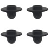 HAJXZH 4 PCS Moon Chair Feet Caps 15 mm /