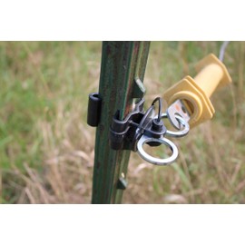 10pc T-Post Or Wood Post Electric Fence Gate Hook Heavy Duty Eyelet Set